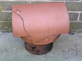 disused chimney pot cowl